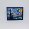 Unbranded Starry Night Art Retro Embroidered Iron-On Patch