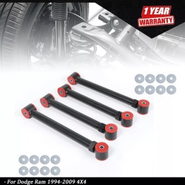 munirater For Ram 94-09 4X4 Upgraded Adjustable Front Upper Lower Control Arms 0-6"