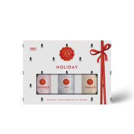 Holiday Essential Oil Set | Seasonal Essential Oils & Blends | Aromatherapy for Winter & Christmas | Perfect for Diffusers, Relaxation, and Holiday Gifts (3 Pack, Holiday White)