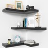 NATURE'S SOURCE Corner Floating Shelves with Invisible Brackets, Corner Shelves