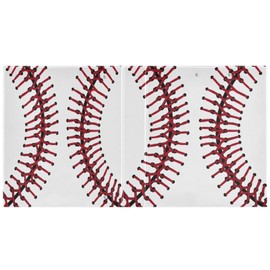 xigua Baseball Seam 3 Ring Binder Round Rings 1 Pack,Holds 200 Sheets Ring Binders for School Supplies, Office or Home86