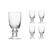 Godinger Wine Goblet Beverage Hammered Glass Cup – Set of