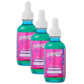 Hollywood HairBar Rosemary Biotin All Natural Scalp Stimulating Oil Organic Castor hair care curly - Buy More, Pay Less: 3 Pack