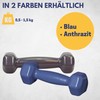 Best Sporting Vinyl Dumbbell 0.5 1.0 or 1.5 kg, Anthracite