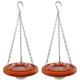 Oriole Bird Feeder, 6 Inch Orange Fruit Jelly Feeder, Baltimore Oriole Hanging Design (2)