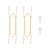 Plate Hangers for Wall for 12-16 inch, 2 Pack, Gold
