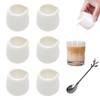 6 Pcs White Ceramic Mini Milk Jugs 50ml, Mini Milk