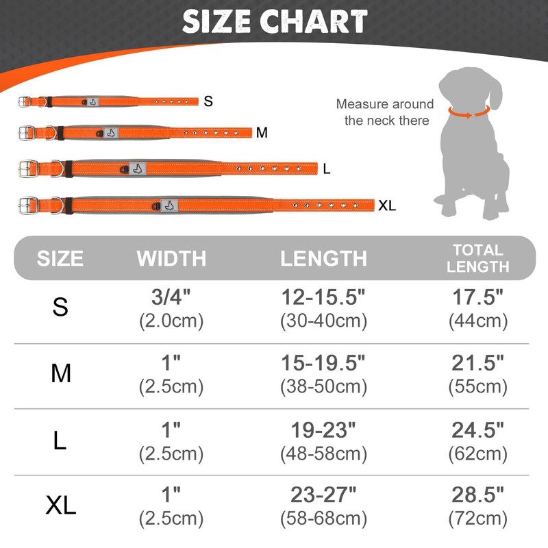 Joytale Reflective Dog Collar Extra Large Dogs | Ultra Comfy