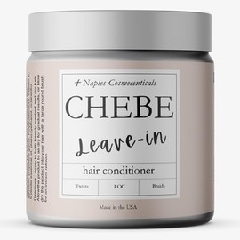 Naples Cosmeceuticals Chebe Leave In Hair Conditioner for Hair Growth Thickening Strengthening Pre Braid LOC Twist with Chebe Butter Chebe Oil Tames Frizz and Edges made in USA