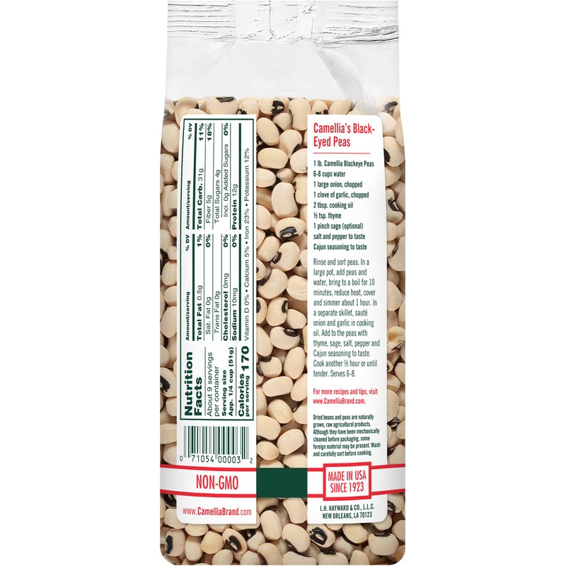 Camellia Brand Dried Blackeye Peas – Premium Non-GMO Southern Pea