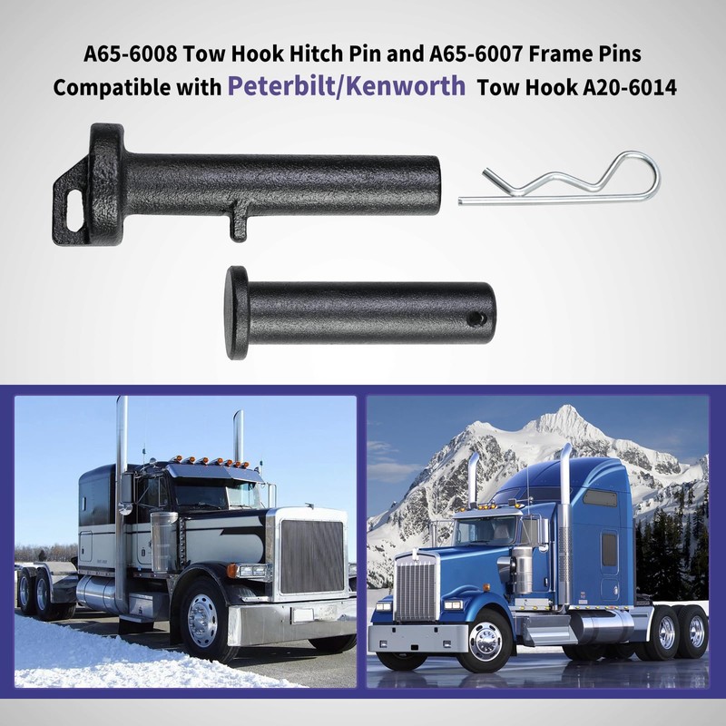 A65-6008 Tow Hook Hitch Pin and A65-6007 Frame Pins Compatible