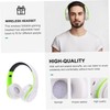 LABRIMP Over Ear Wireless Headset with Noise Cancelling Foldable Design