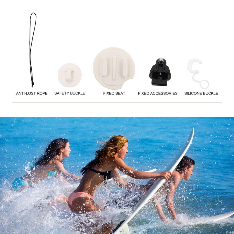 BESPORTBLE 1Set Surfing Surfboard Snowboard Mount Adapter Kit for Gopro