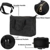 Heavy-Duty 16oz Waxed Canvas Tool Tote with Zipper, Multi-Purpose Organizer