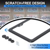 VRYTOR 2PCS Matte Black License Plate Frames - No-Cover State