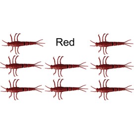 Savage Gear SOFT LURE 3D PVC MAYFLY - 5CM - PACK OF 8 - By 8, Red, 04, 5