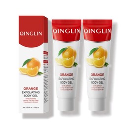 QINGLIN 【QINGLIN】Orange Exfoliating Gel Scrub,Deep Cleansing Moisturizing Facial Exfoliator, Exfoliating Body Scrub for Women & Men Exfoliation(100g) Peeling - Specification: 2 bottles【1 use cycle】