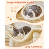 Taoqimiao Cat Tree, 66.2-Inch Cat Tower for Indoor Cats, Plush