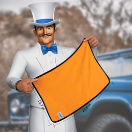 MR.SIGA Professional Premium Microfiber Towels for Household Cleaning and Car Washing, Gold, 15.7 x 23.6 inch, 3 Pack