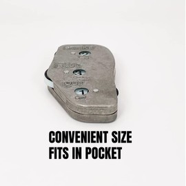 Markwort Stainless Steel 3-Dial Raised Letters