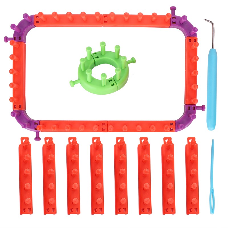 Knitting Loom Set Plastic Flexible Multifunctional Yarn Weaving Tool Accessories