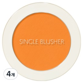 Saemmul Single Blusher 5g, OR02 Selfie Orange, 4 pcs / 샘물 싱글 블러셔 5g, OR02 셀피 오렌지, 4개