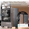 Okinos Genuine Walnut Wood Micro ATX Case, MATX PC Case
