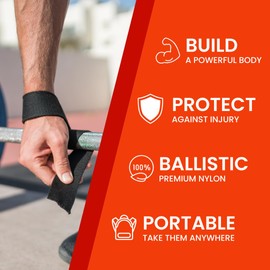 Shelter Fitness Weightlifting Straps - Premium Powerlifting Straps for Bodybuilding and Strength Training - Unisex - Enhance Your Workout Grip - Essential Gym Accessory