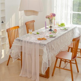 MIXNEX Cheesecloth Table Runner Petal Pink Gauze 29.5x70.9 Inches Rustic Boho Table Runner for Wedding, Baby Shower, Bridal Shower, Sheer Centerpiece, Spring Easter Holiday, and Home Decorations