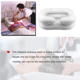 RAYTOO Inflatable Hair Washing Tray, It Can Be Inflated And Deflated, Easy To Carry For The Head In Bed