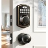 Veise Keyless Entry Door Lock with 2 Knobs, Electronic Backlit