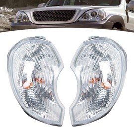 JESYMBX For Hyundai Terracan 2001-2006 Front Corner Turn Signal Wide Light Lamp Indicator Headlamp with Bulb Pair