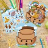 Haooryx 12 Set Noah's Ark Animal Sticker Scene Noah's Ark