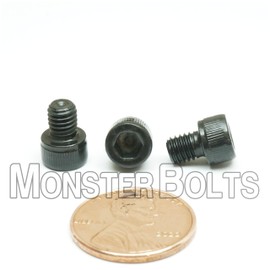 MonsterBolts - #10-32 x 1/4" Socket Head Screws, ASTM A574, Alloy Steel, Black Oxide, 10 Pack