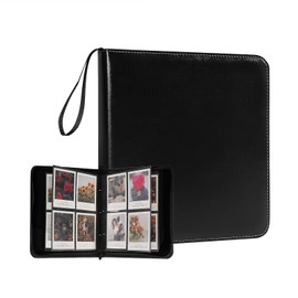240 Pockets Portable Binder Large Photo Album Book For i-Type Square Polaroid Photos and Instax Wide Film Pictures (Black)