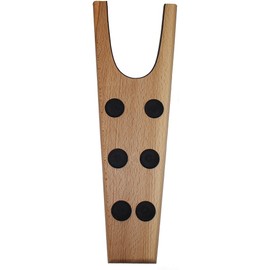 DELFA Boot Jack Boot Removal Aid - 1 or 2 Pieces - Made of Genuine European Beech Wood - 6 Non-Slip Nubs, beech wood