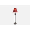 Catalina Lighting 19358-003 Brenda Bronze Buffet Table Lamps with Burgundy