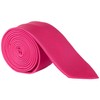 DonDon Mens Handmade Silk Look Ties 6cm, berry