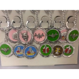 Vintage 1960s  KEY CHAIN  DISPLAY Old Store Stock Hong Kong Devil Head  Bats