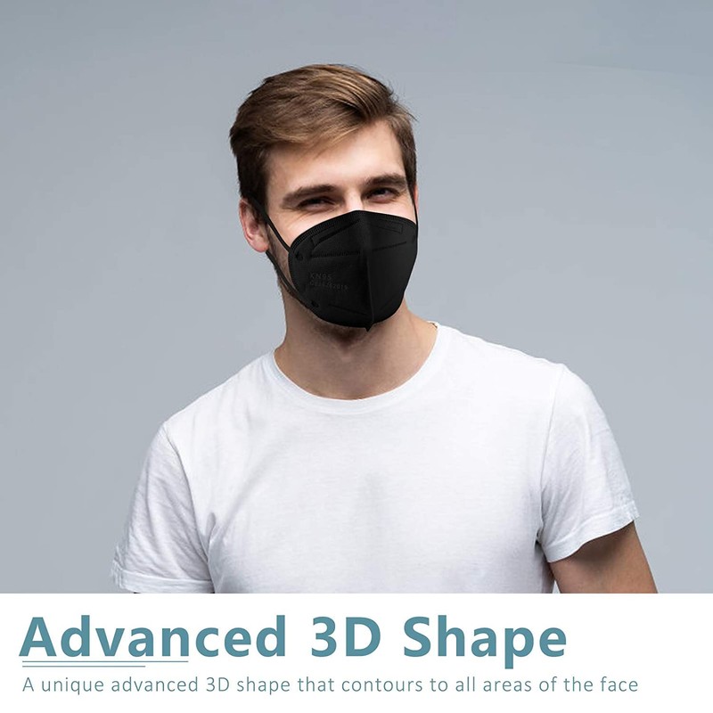 ChiSip KN95 Face Mask 40 Pcs, 5-Ply Cup Dust Safety