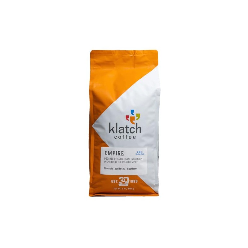 Klatch Coffee Empire, Medium Roast, 2 lb bag, Whole Bean
