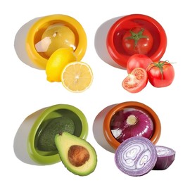 U Chef Tapas de Silicona Elásticas Reutilizables, Contenedores de Silicona, Almacenamiento de Frutas y Verduras, Caja de almacenamiento de frutas de silicona, Antioxidación de frutas y verduras.