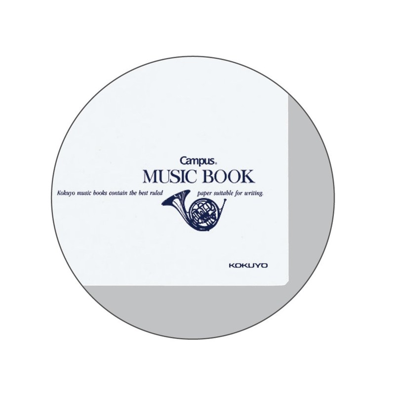 コクヨ ノート キャンパスノート 音楽帳 ツインリングとじ A4 五線譜 12段 オン-T10