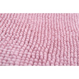 HomeLife Non-Slip Chenille Bathroom Rug | 2-Piece Bath Mat Set (40 x 60): Absorbent and Soft Bath Mat, Luxurious Absorbent Shower Mat, Machine Washable [Pink]
