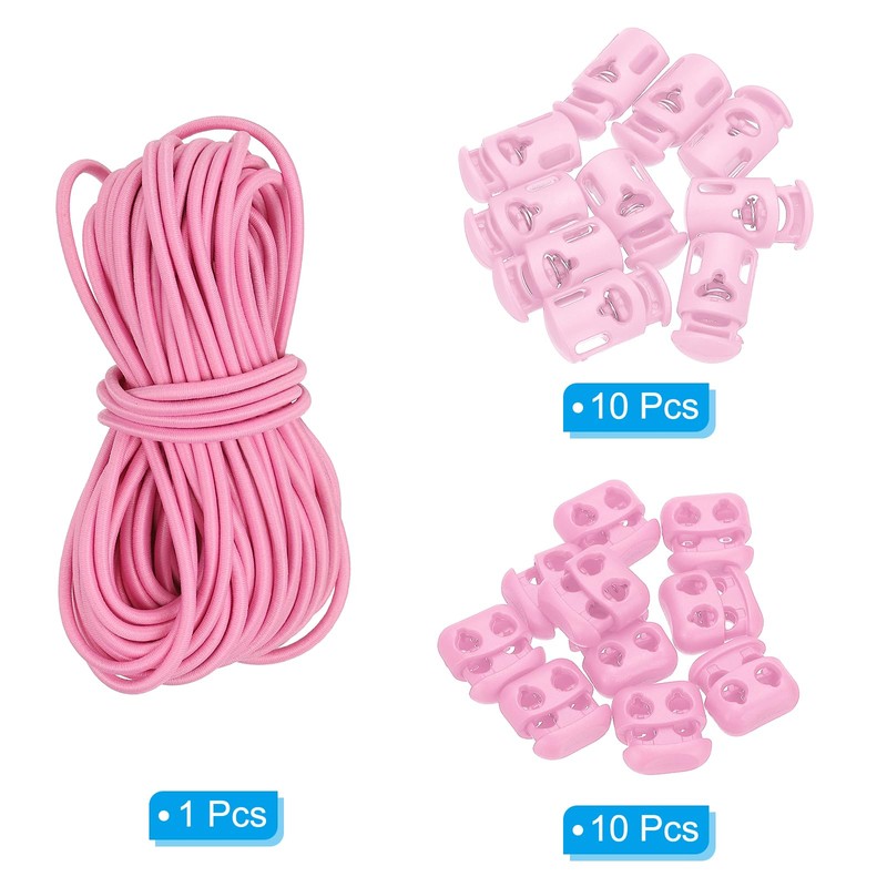 PATIKIL 16 Yard Elastic Bungee Cord & 10pcs Single Hole