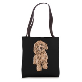 Cute Cockapoo Dog Illustration Cockapoo Owner Love Tote Bag