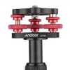 Andoer Tripod Leveling Base Leveler Tri-wheel Leveler with Bubble Level