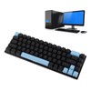 Mechanical Keyboard 68 Keys RGB Backlight Compact Wired Keyboard with
