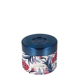 Quokka Whim Blue Garden Stainless Steel Thermal Container for Food 369 ml