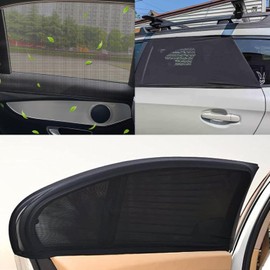 4 Pack Car Window Shade 丨General Motors Car Window Sunshades,Breathable Mesh Baby Sunshades, Can Crotect Children from Direct Sunlight and Ultraviolet Rays.